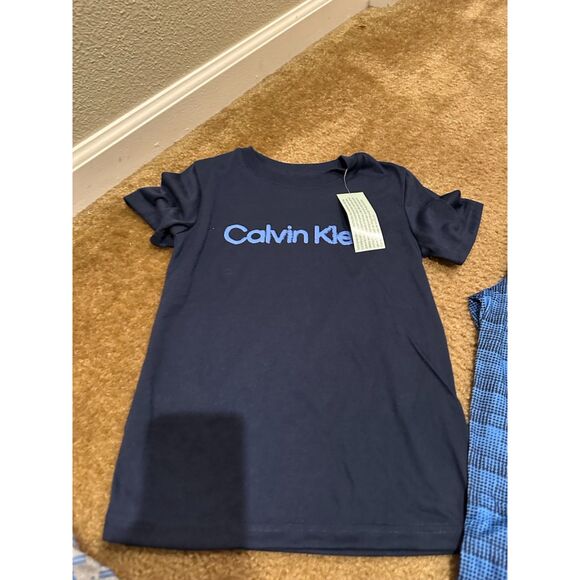 NEW Calvin Klein Boys 3 Piece Pajama Set (Top, Pants, Shorts) Size XS 5//6 - Picture 3 of 7